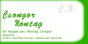 csongor montag business card